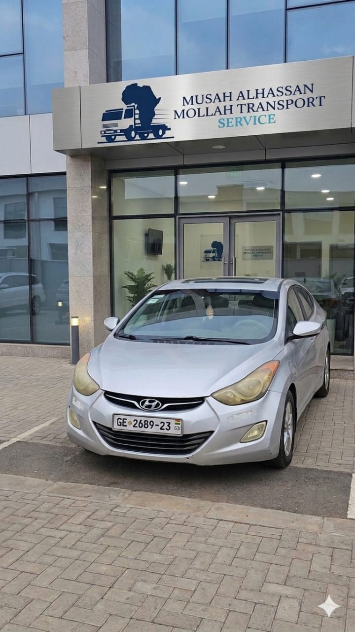 Musah Alhassan Mollah Transport company car — Hyundai Elantra GE·2689-23